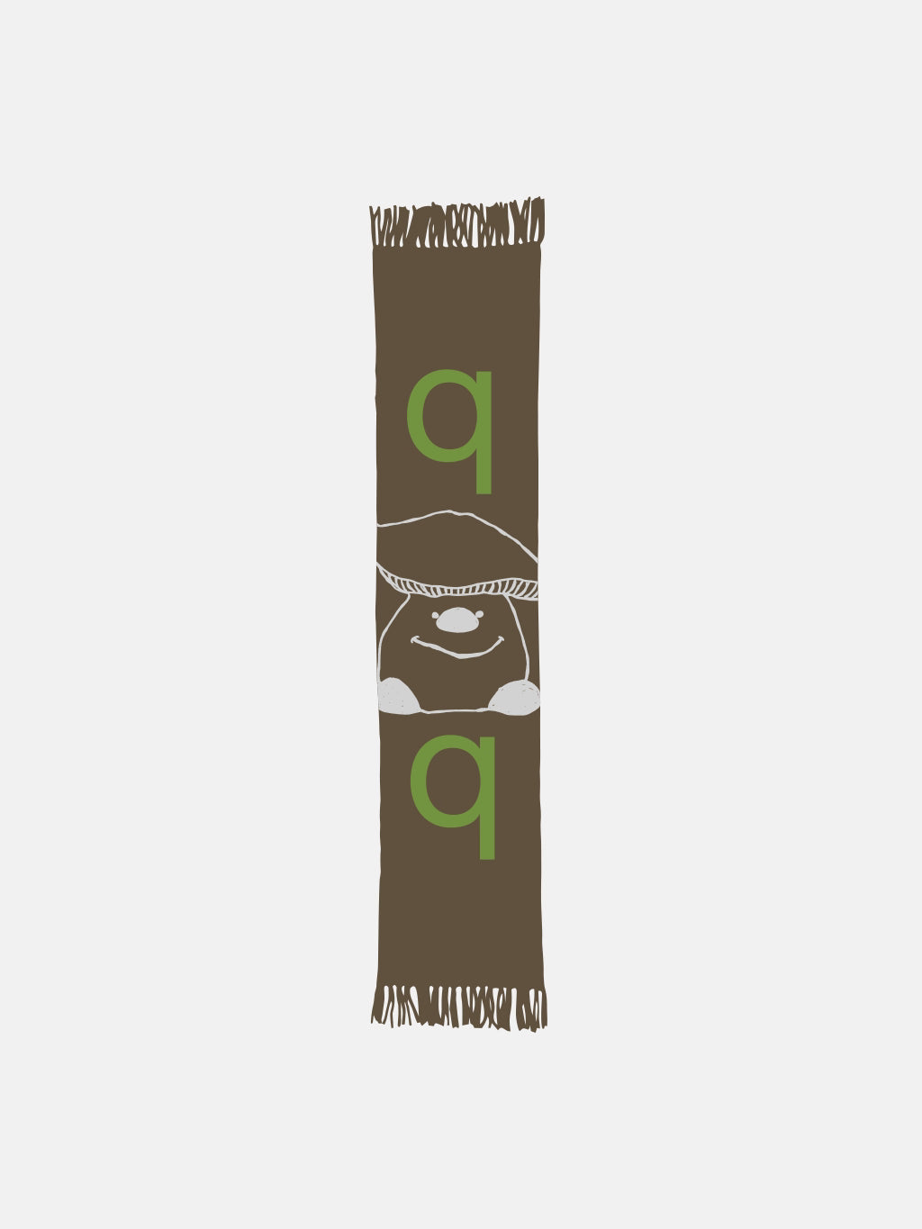 MAGIQQ JACQUARD SCARF BROWN