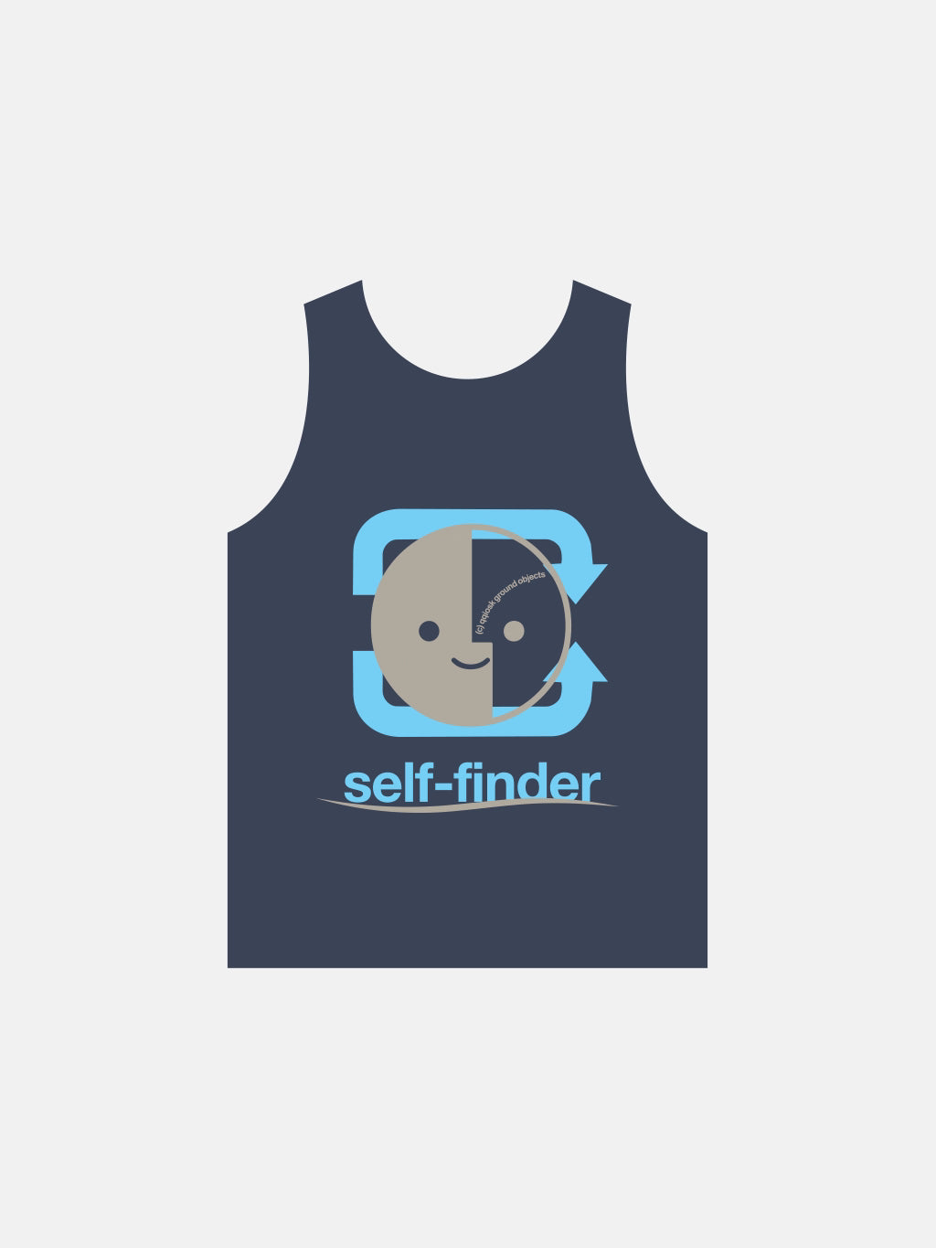 SELF-FINDER SLEEVELESS TEE NAVY